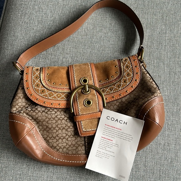 Coach Handbags - COACH Signature Studded Soho Shoulder Bag - Vintage